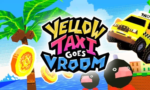 yellow taxi goes vroom vertical card thumbnail